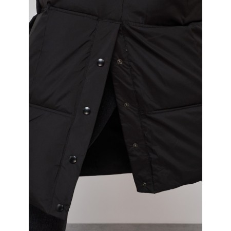 Coat insulated winter female, size 42, black color-14