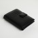 Male purse on magnet 3 in 1, department for auto documents, passports, black color
