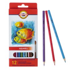 Pencils Watercolor 12 colors 3.0 mm, KOH-I-NOOR 