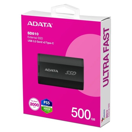 SSD A-DATA USB-C 500GB SD810-500G-CBK SD810 1.8 "Black-5