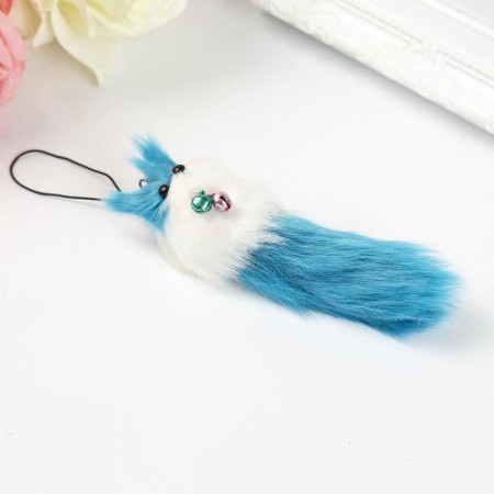 Fluffing on a pendant with colored bells mix-1