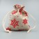 Bag gift canvas "New Year's expectations", snowflakes, canvas, 10 x 12 cm +/- 1.5 cm, New Year