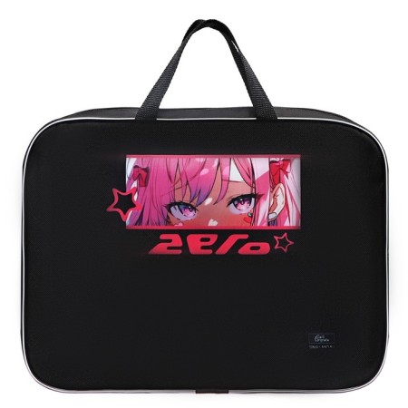 Folder with handles Textile A4, 350 x 270 x 70 mm, calligrata "Anime eyes"-1