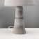 Traffic lamp with lampshade Risalux “Ridge”, 1 × 40 W, E27, Gray, Figure base, 20 × 20 × 32 cm