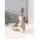 Souvenir Polystone "Girl on Yoga - Breath" under bronze 8x13x19 cm