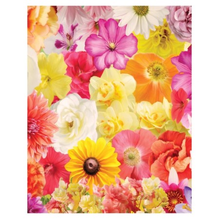Pillow Roller "Collection of flowers, decorative, size 16x45 cm-1