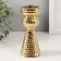Ceramics candlestick per 1 candle "Terra" d = 3.5 cm gold 6x6x14.7 cm
