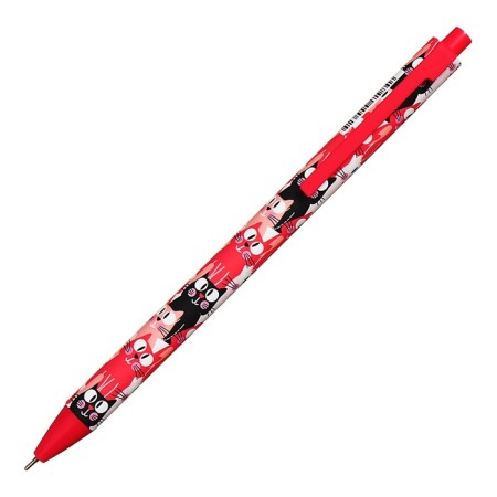 Automatic ballpoint handle 0.5 mm, vinson, blue oil, software, barcode for pcs, mix-2