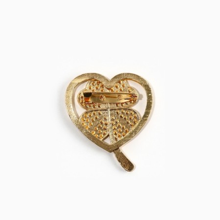 Brooch "For luck", 3.9 x 3.6 cm-3