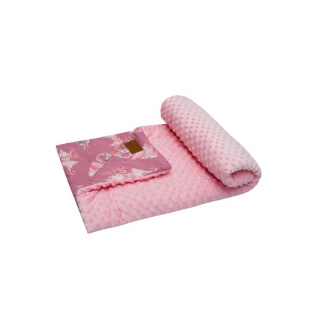Plaid "Grow together", size 96x87 cm, pink color-1