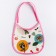 Blory for feeding/slobber, waterproof from a non -woven fiber with PVC coating, “owls”, color mix