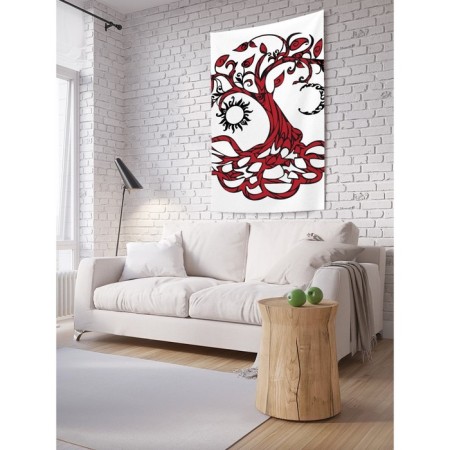 Decorative panel with photo printing "Tree of Time", vertical, size 100x150 cm