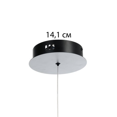 Lamp with DDD "Holly" LED 48W 3000-6000K black and gold 60x60x22 cm-10