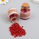 Round beads 6/0 in the bottle "Red" transparent-color 2x20 g set 2 pcs
