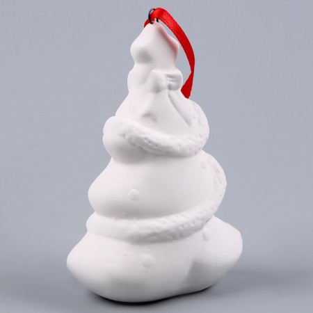 A set of Christmas tree decorations for coloring, 4 pcs. "Shine" with a suspension, brush-6