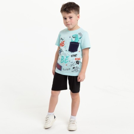 Children's shorts, black color, height 98-104 cm-2