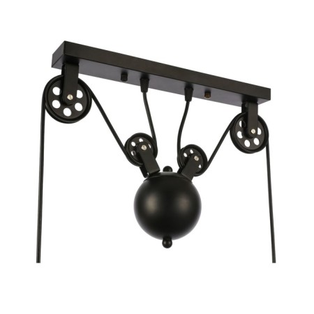 Suspended EVOLUCE lamp. Sle120503-03. ESPERAZZA. 3x60 watts, E27, 96x26 cm, black color-11