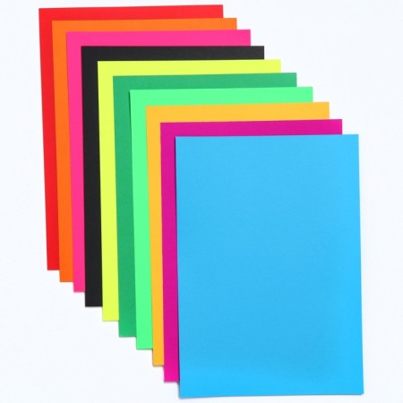 Cardboard tinted, A4, 10 sheets, 10 colors, moped, bilateral, in a package, 200 g/m², puppy patrol-1