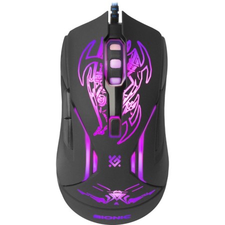 Mouse Defender Bionic GM-250L, wired, game, optical, 3200DPI, black