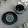 Verde Notte coffee steam, a cup 80 ml, a saucer d = 6 cm