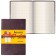 A6 BUSINESS BLOCT, 128 sheets, Brauberg Western, artificial leather, smooth, elastic band, brown