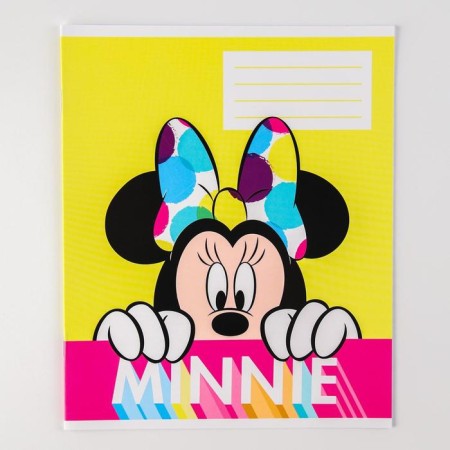 Notebook in a ruler of 12 sheets, 5 types of mix, cover coated paper, Minnie Mouse-6