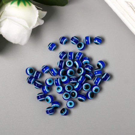 Beads for creativity plastic "Eye from the evil eye" set of 50 pcs 0.6x0.6x0.6 cm-1