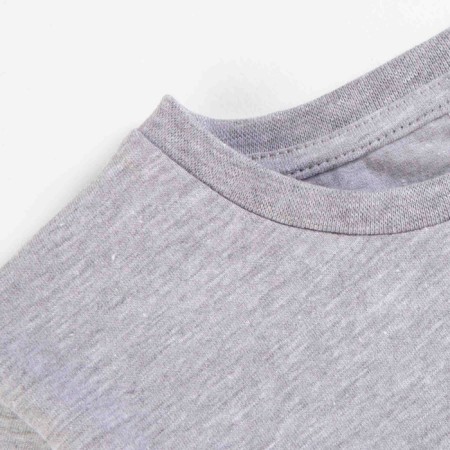 T -shirt for boys, height 122 cm, color gray melange-3