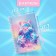 Notebook Gift Book on the comb 80l, line, color block, cover. 3D anime (17.7x13.7cm) 10539