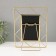 Photo frame Metal in 1 photo 10x15 cm "Loft. Triangles" gold 18x1x22 cm