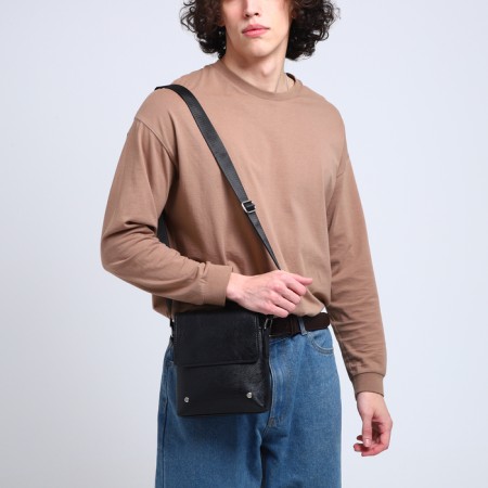 Male bag, black color-5
