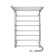 Electric towel "Sanprise" Euromix P8, 500x800 mm, regiment, left/rights., Chrome