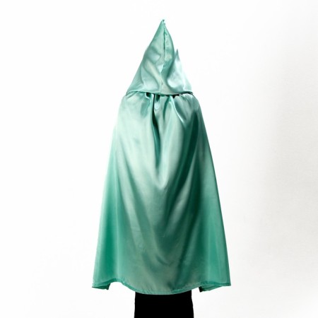 Adult carnival cloak, atlas, mint color 120cm-2