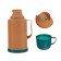 Thermos 1.2 l, with a glass flask, retains heat 18 hours, 15 x 28 cm, brown