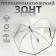 Umbrella - a semiautomatic “monoton” cane, 8 spokes, r = 51 cm, the color is transparent