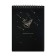 A4 sketchbook, 30 black sheets on the crest, “whale”, solid substrate, density 110 gr., Mix