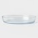 Oval baking glass dish 35.6 × 25 × 6.5 cm
