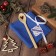 New Year's gift set of Snow: Blue towel 35x60cm, HL 100%, waffle 220g/m2