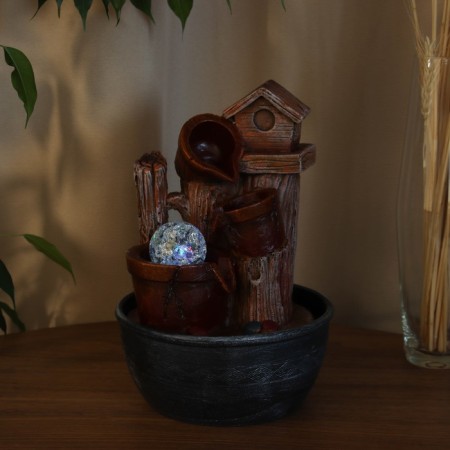 ALOZ Fountain of the birdhouse, 28x16 cm (with backlight)-2