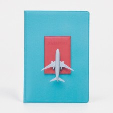 Cover for passport, blue color