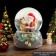 Souvenir Polystone Water Ball "Santa Claus with Olesha in the forest" 7x7x9 cm