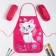Apron with arm -offers "Marie", cats aristocrats, 49 x 39 cm