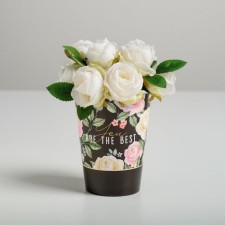 A glass for flowers 