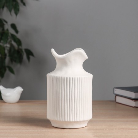 VAZA Ceramics Table "Maris" Classic, 20x11 cm, white