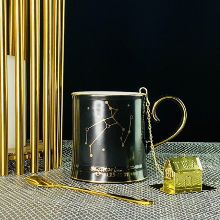 Lenardi mug "Signs of the zodiac. Sagittarius ", with a spoon and filter, 360 ml