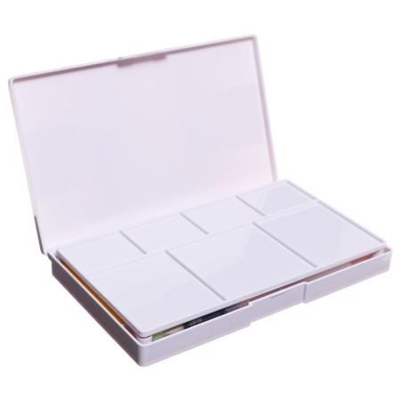 Watercolor paints, + 2 pieces of brushes, in a plastic box, 48 colors-2