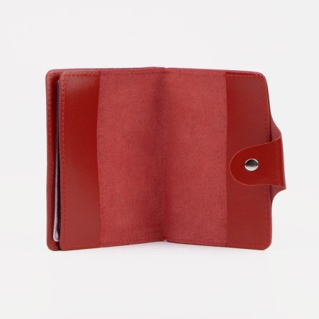 Cover for autoDocations and passports, on the button, the color scarlet-2