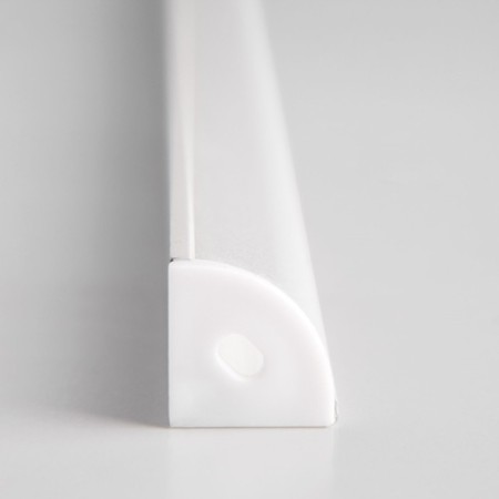 Corner aluminum profile for Elektrostandard LED tape, 2000x16x16 mm, white color-2