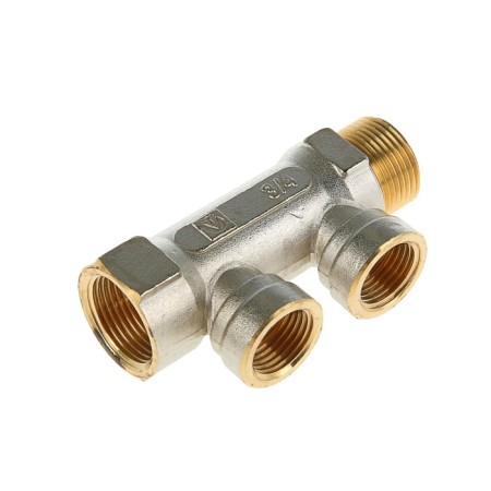 Collector Valtec, 3/4 "x 1/2" 2 outputs, with internal thread