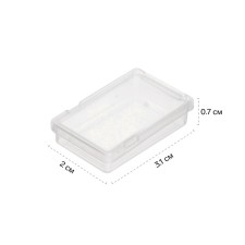 Box, 1 department, 3.1 x 2 x 0.7 cm